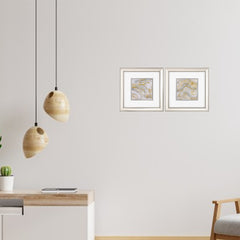 12' X 12' Champagne Gold Color Frame  Agate Allure (Set of 2)