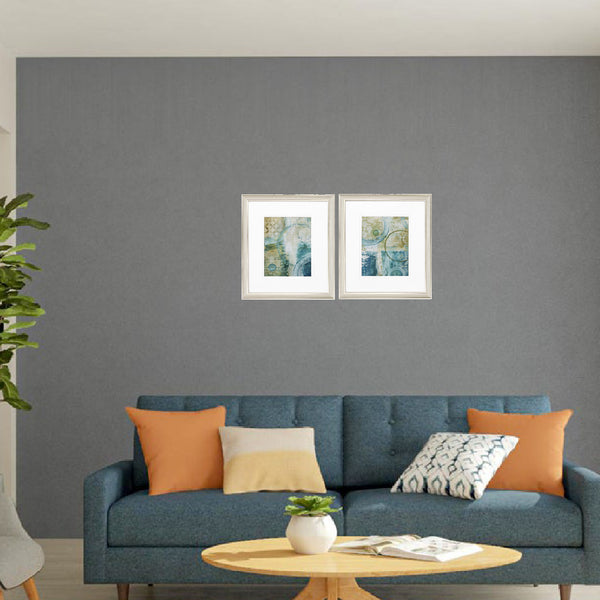 15' X 17' Champagne Gold Color Frame  Geometric Rush (Set of 2)