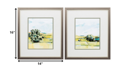 14' X 16' Metallic Bronze Frame Valley Breeze (Set of 2)