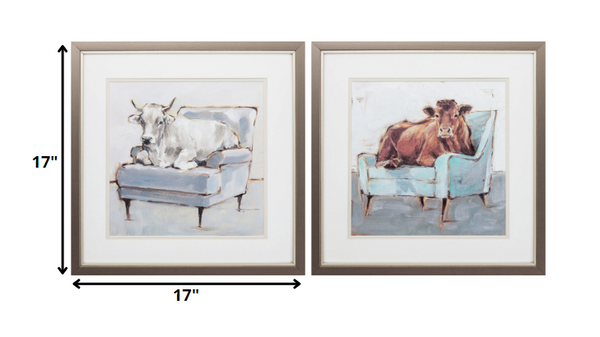 17' X 17' Metallic Bronze Frame Mooving In Set of 2