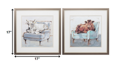 17' X 17' Metallic Bronze Frame Mooving In Set of 2