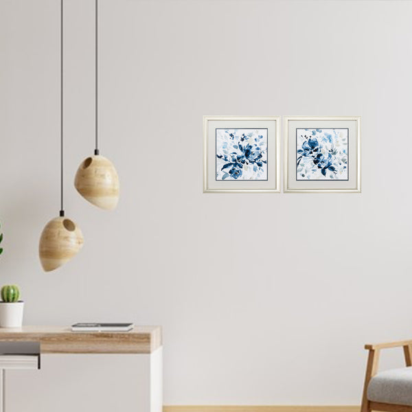 18' X 18' Champagne Gold Color Frame  Indigo Garden (Set of 2)