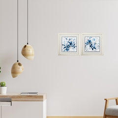 18' X 18' Champagne Gold Color Frame  Indigo Garden (Set of 2)