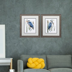 19' X 22' Distressed Wood Toned Frame Beside The Lake (Set of 2)