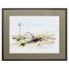 32' X 26' Brown Frame Rural Plein Air II