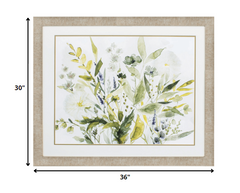 36' X 30' Champagne Gold Color Frame  Olive Greens