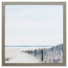 30' X 30' Woodtoned Frame At The Beach