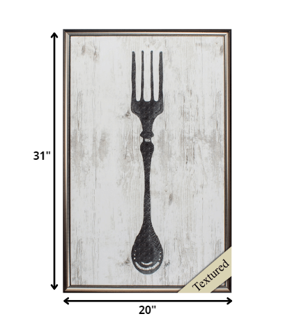 20' X 31' Brown Frame Black Fork On Wood