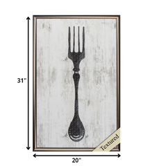 20' X 31' Brown Frame Black Fork On Wood