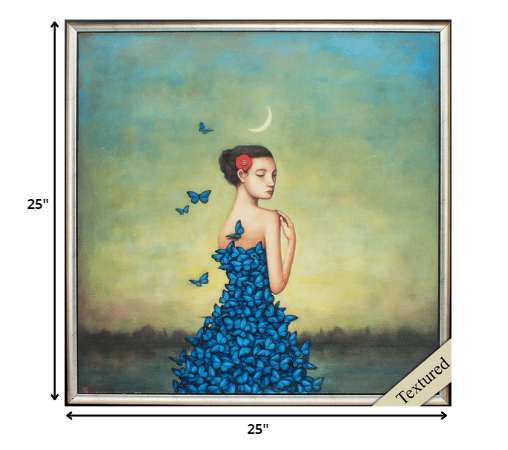 25' X 25' Silver Frame Metamorphosis In Blue