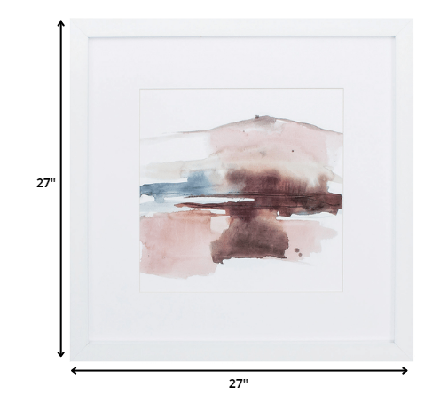 27' X 27' White Frame Earth Horizon I