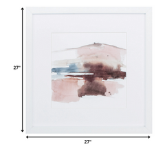 27' X 27' White Frame Earth Horizon I