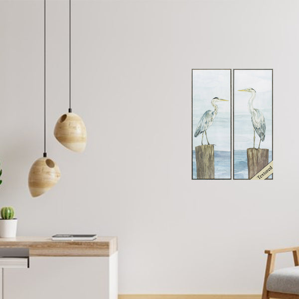 13' X 36' Woodtoned Frame Ocean Sky Panel (Set of 2)