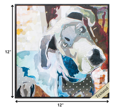 12' X 12' Distressed Black Frame Britt