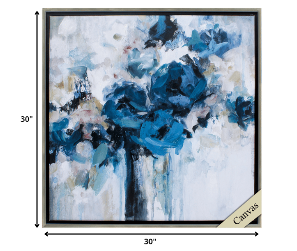 30' X 30' Silver Frame Midnight Splash