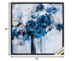 30' X 30' Silver Frame Midnight Splash