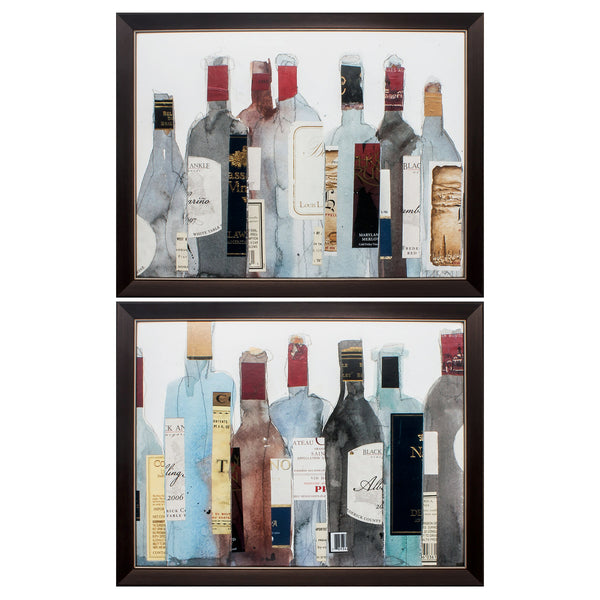 27' X 21' Brown Frame Wine & Spirit (Set of 2)