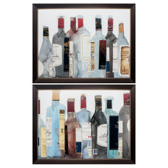 27' X 21' Brown Frame Wine & Spirit (Set of 2)