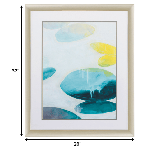 26' X 32' Champagne Gold Color Frame  Stacking Stones I