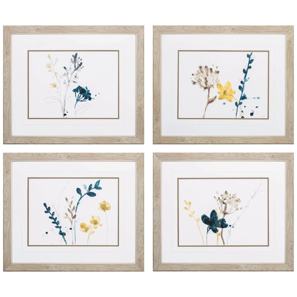 25' X 21' Ligth Wood Toned Frame Navy Garden Inspire (Set of 4)
