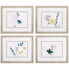 25' X 21' Ligth Wood Toned Frame Navy Garden Inspire (Set of 4)