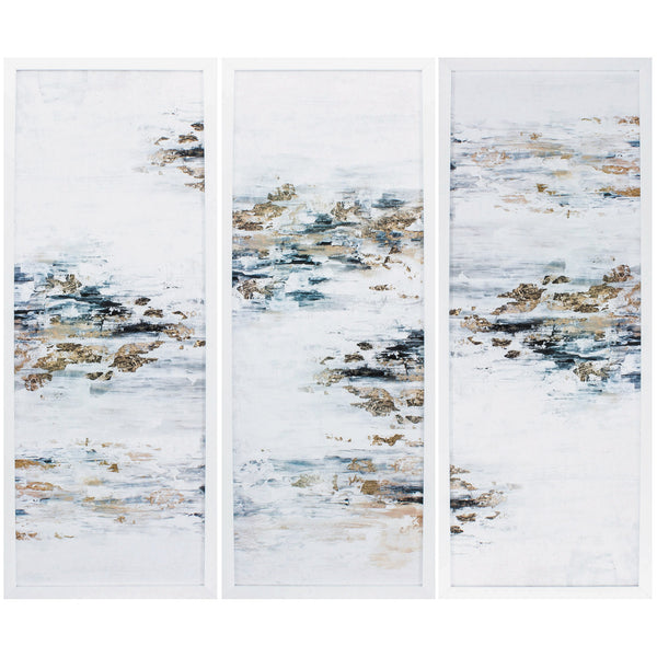 13' X 35' Matte White Frame Memory Set of 3