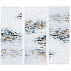 13' X 35' Matte White Frame Memory Set of 3