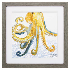23' X 23' Woodtoned Frame Sea Creature Octopus
