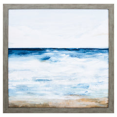30' X 30' Woodtoned Frame Ocean I