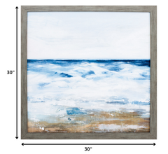 30' X 30' Woodtoned Frame Ocean II