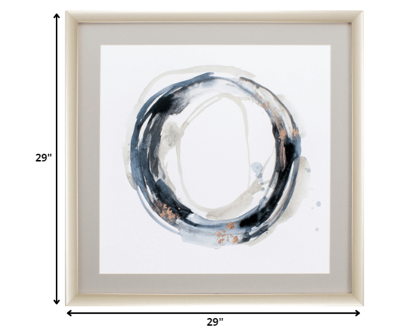 29' X 29' Champagne Gold Color Frame  Neutral Revolution I