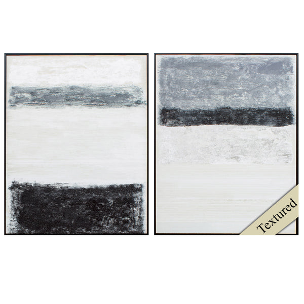 19' X 24' Dark Wood Toned Frame Clusters (Set of 2)