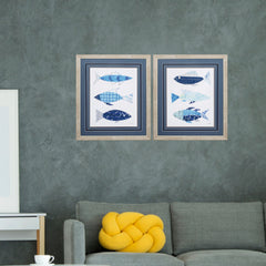 25' X 29' Ligth Wood Toned Frame With The Flow (Set of 2)