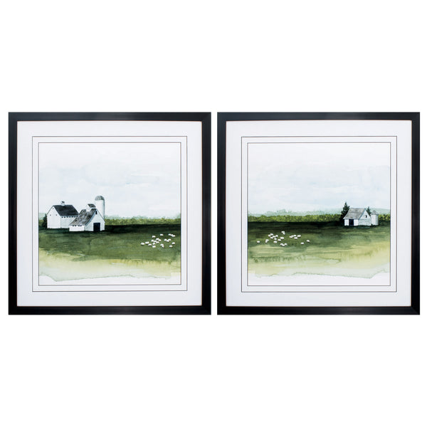 25' X 25' Dark Wood Toned Frame Delilah's Farm Set of 2