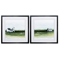 25' X 25' Dark Wood Toned Frame Delilah's Farm Set of 2