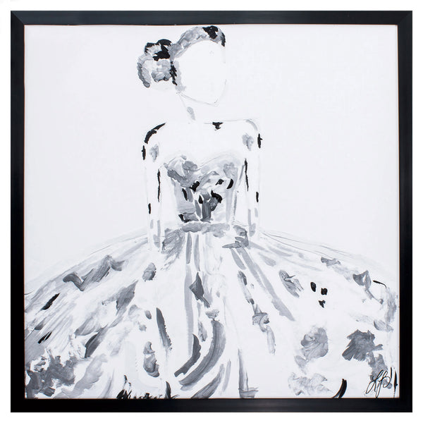 30' X 30' Dark Wood Toned Frame Logans Girl