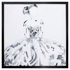 30' X 30' Dark Wood Toned Frame Logans Girl