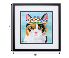 18' X 18' Silver Frame Crown Cat