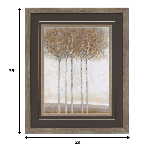 29' X 35' Woodtoned Frame Early Fall II