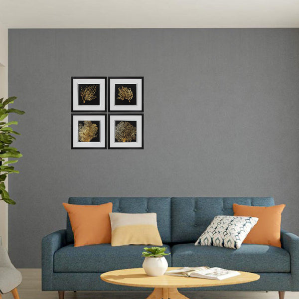 20' X 20' Dark Wood Toned Frame Coral (Set of 4)