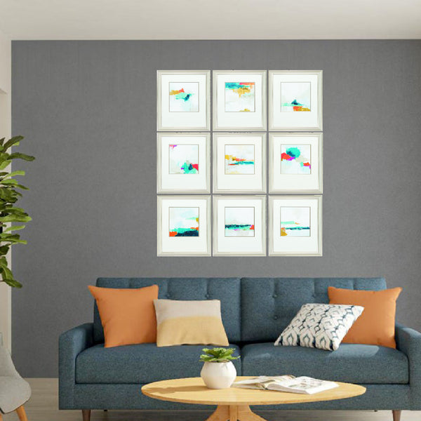 14' X 16' Champagne Gold Color Frame  Atmospheric (Set of 9)