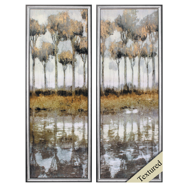 13' X 36' Silver Frame Mozambique (Set of 2)