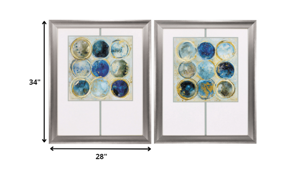 28' X 34' Silver Frame Alignment Set of 2