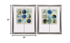 28' X 34' Silver Frame Alignment Set of 2