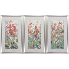 21' X 36' Brushed Silver Frame Renew Triptych (Set of 3)