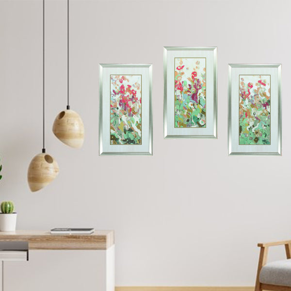 21' X 36' Brushed Silver Frame Renew Triptych (Set of 3)