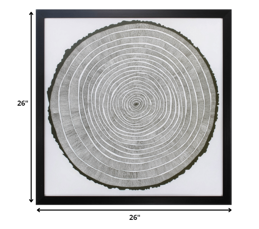 26' X 26' Dark Wood Toned Frame Tree Theory