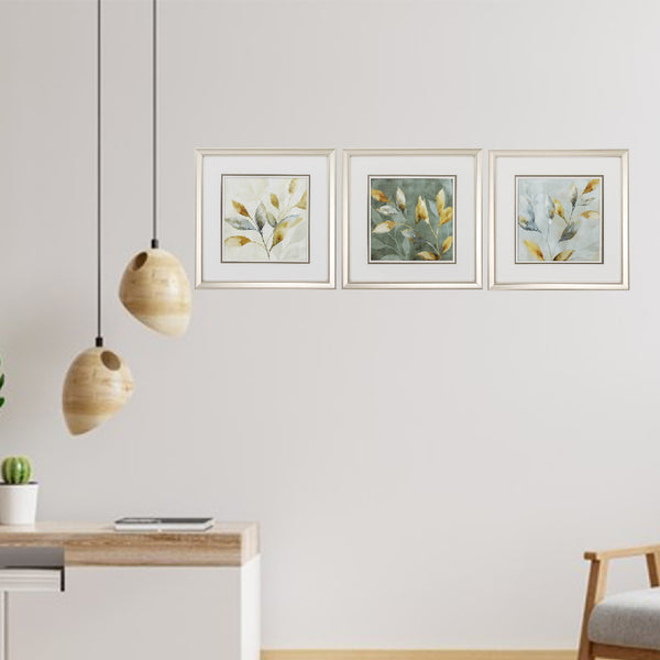 20' X 20' Champagne Gold Color Frame  Majestic Leaves (Set of 3)