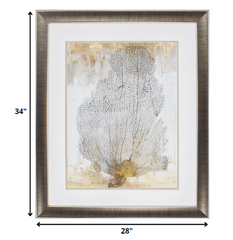 28' X 34' Gunmetal Gray Frame Coral Splendor II