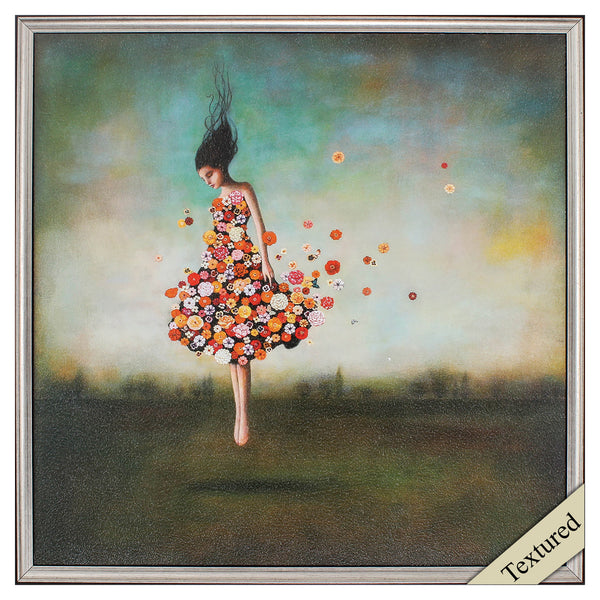 27' X 27' Silver Frame Boundlessness In Bloom